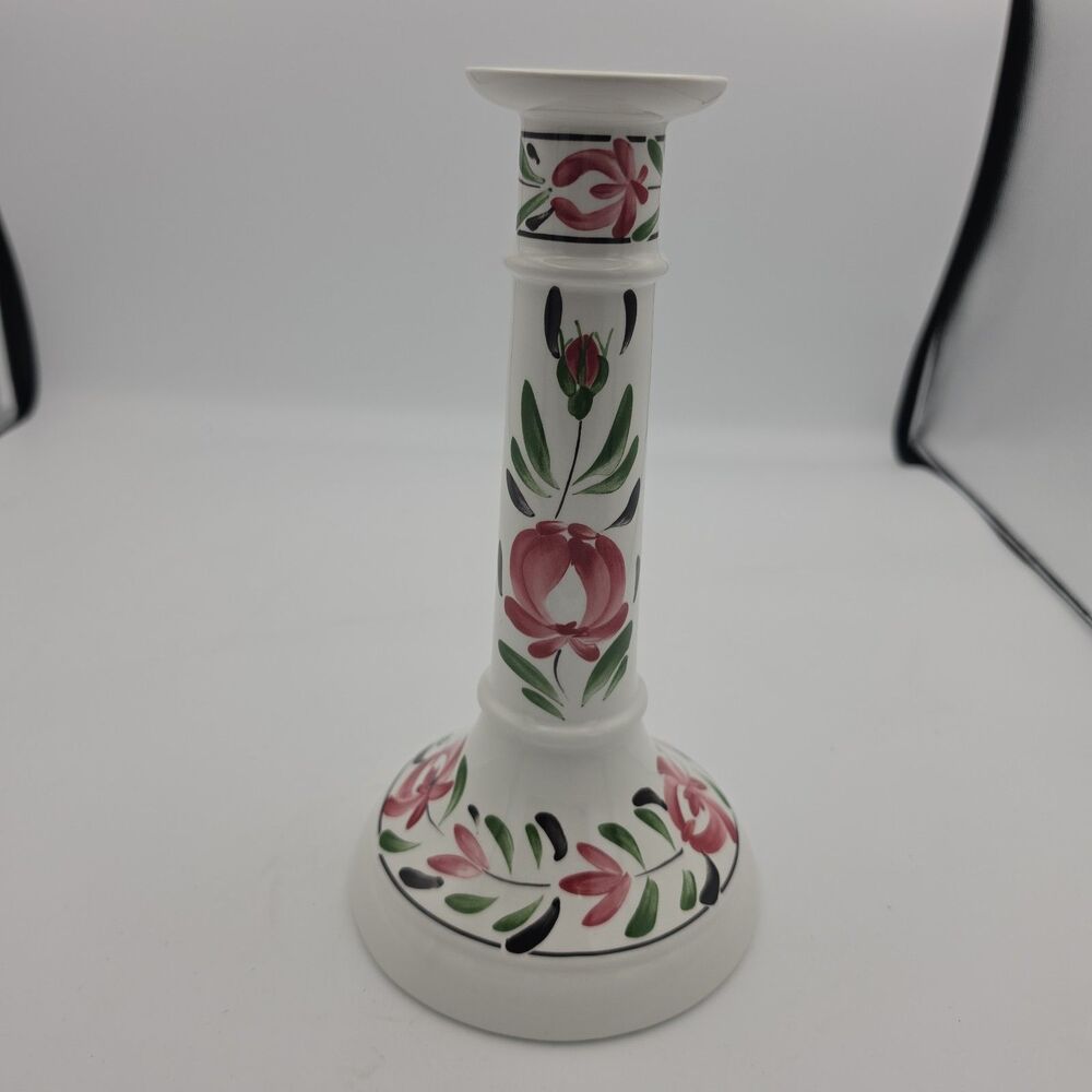Portmeirion Welsh Dresser 9" Candlestick Angharad Menna 1992 Made in Britain